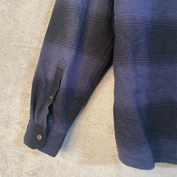 Abercrombie & Fitch Flannel‎ Shirt Medium Button Up Plaid Camp Casual Outdoor - Picture 8 of 13